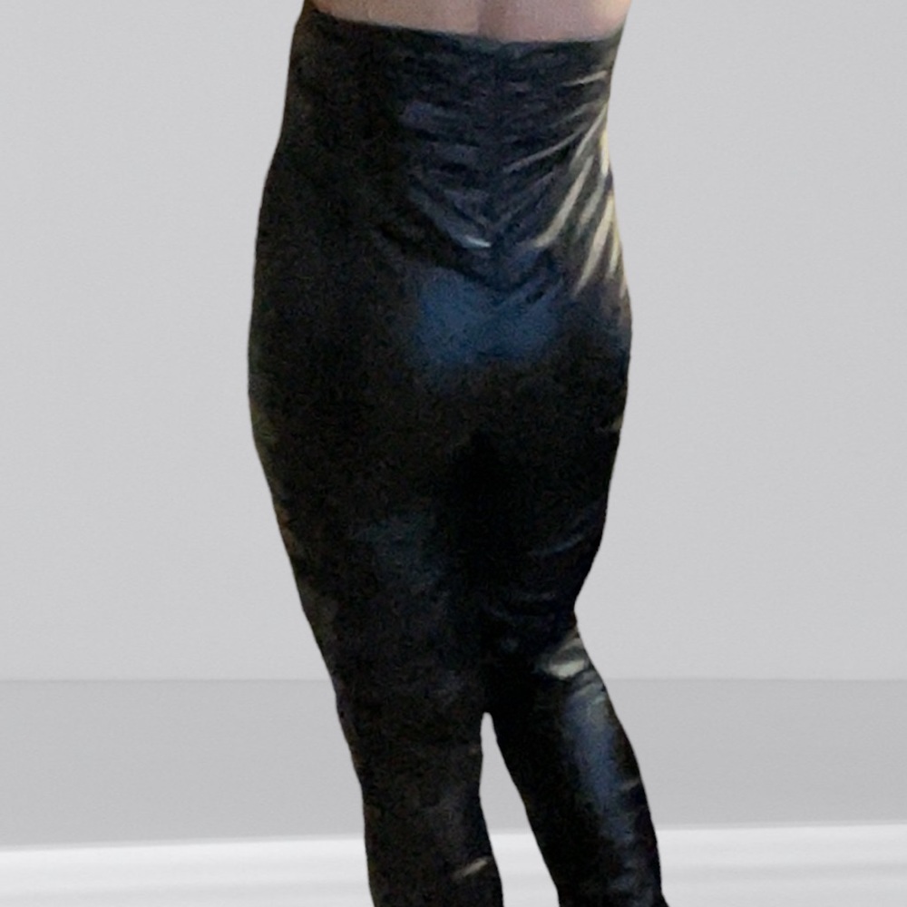 One Piece Faux Leather Body Suit XL - Picture 9 of 16